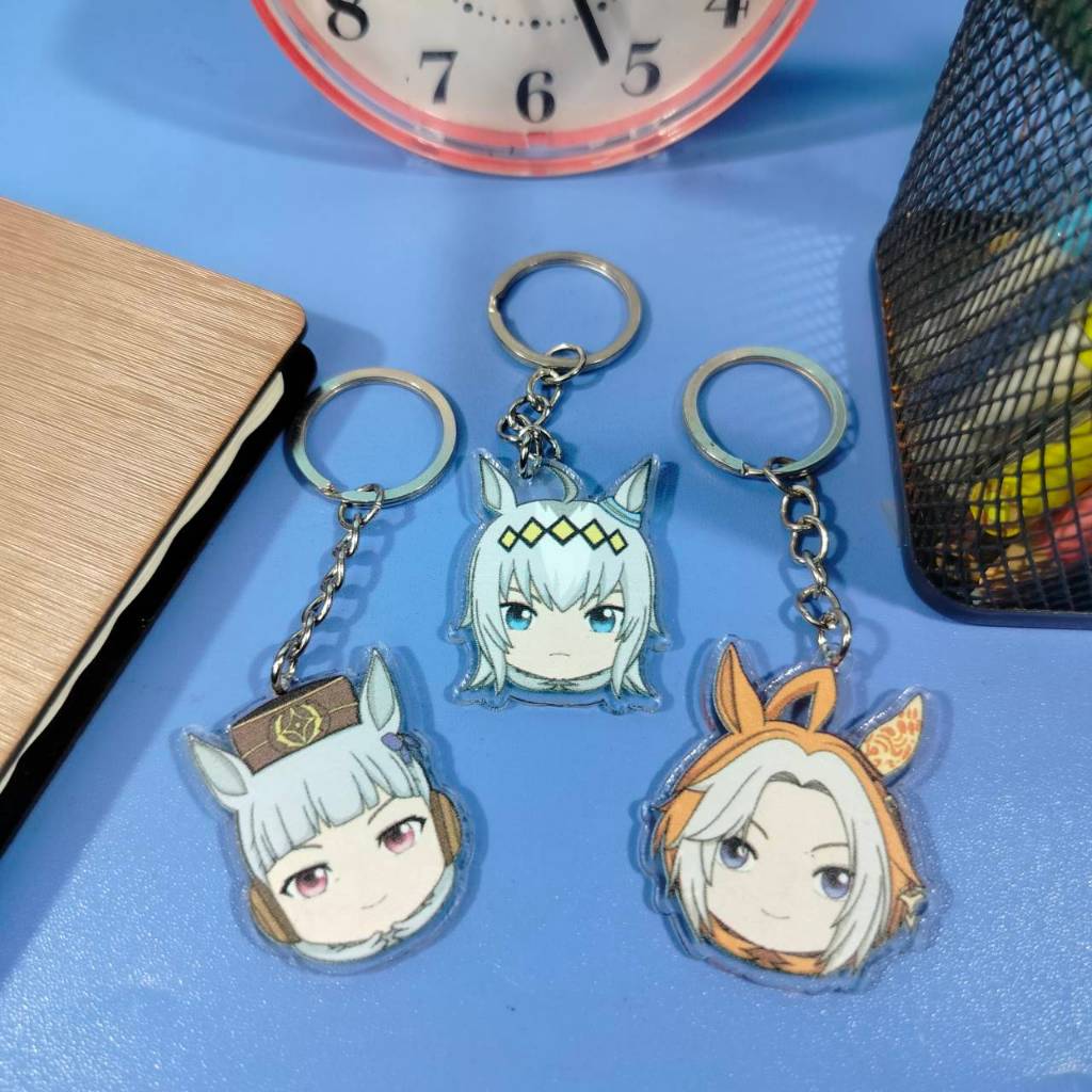 GANTUNGAN ตัวละครพวงกุญแจอนิเมะ Umamusume: Pretty Derby - พวงกุญแจตัวละคร Oguri Cap