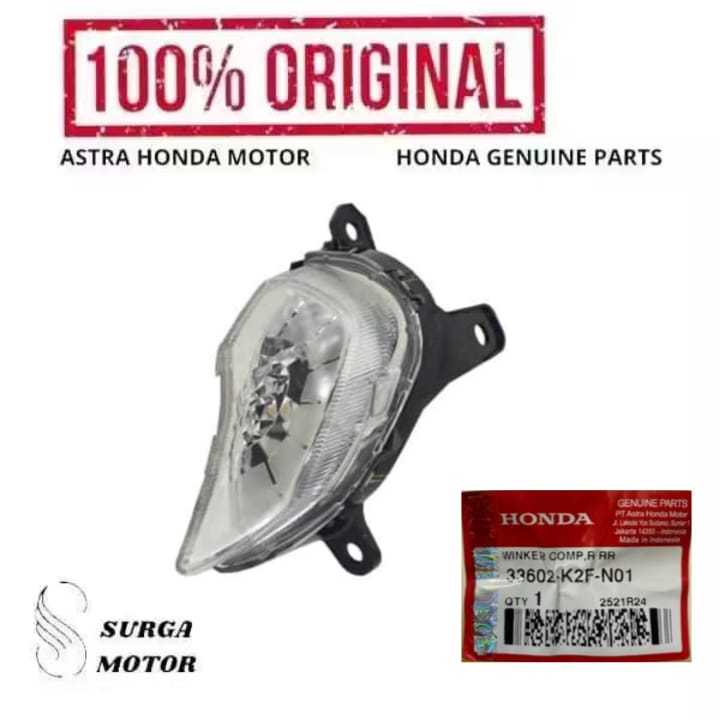 ไฟเลี้ยวขวาด้านหลังสําหรับ Honda Scoopy K2F 2020 2021 2022 2023 2024 33602K2FN01 33602-K2F-N01 Winke
