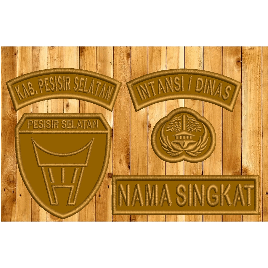 โลโก้ปัก SOUTH BASED บนนูน/ภูมิภาค 3 มิติ Pdh