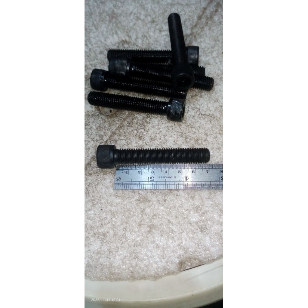 BL STEEL M12X70MM FT | STEEL L-BOLT M12X7CM FULL THREAD L-KEY 10