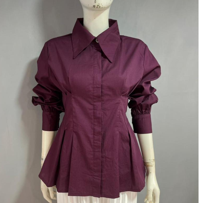 KEMEJA LUNA COTTON SHIRT BASIC SHIRT เสื้อท็อปกระดุมผู้หญิง