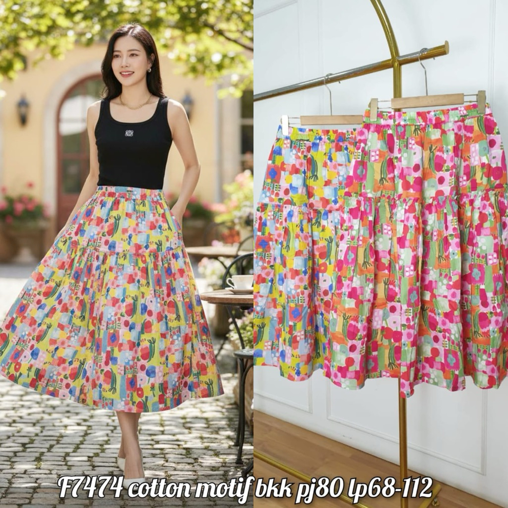 KATUN กระโปรงผู้หญิง/ก้น LP68-112 เนื้อผ้าฝ้ายจัมโบ้ f7474