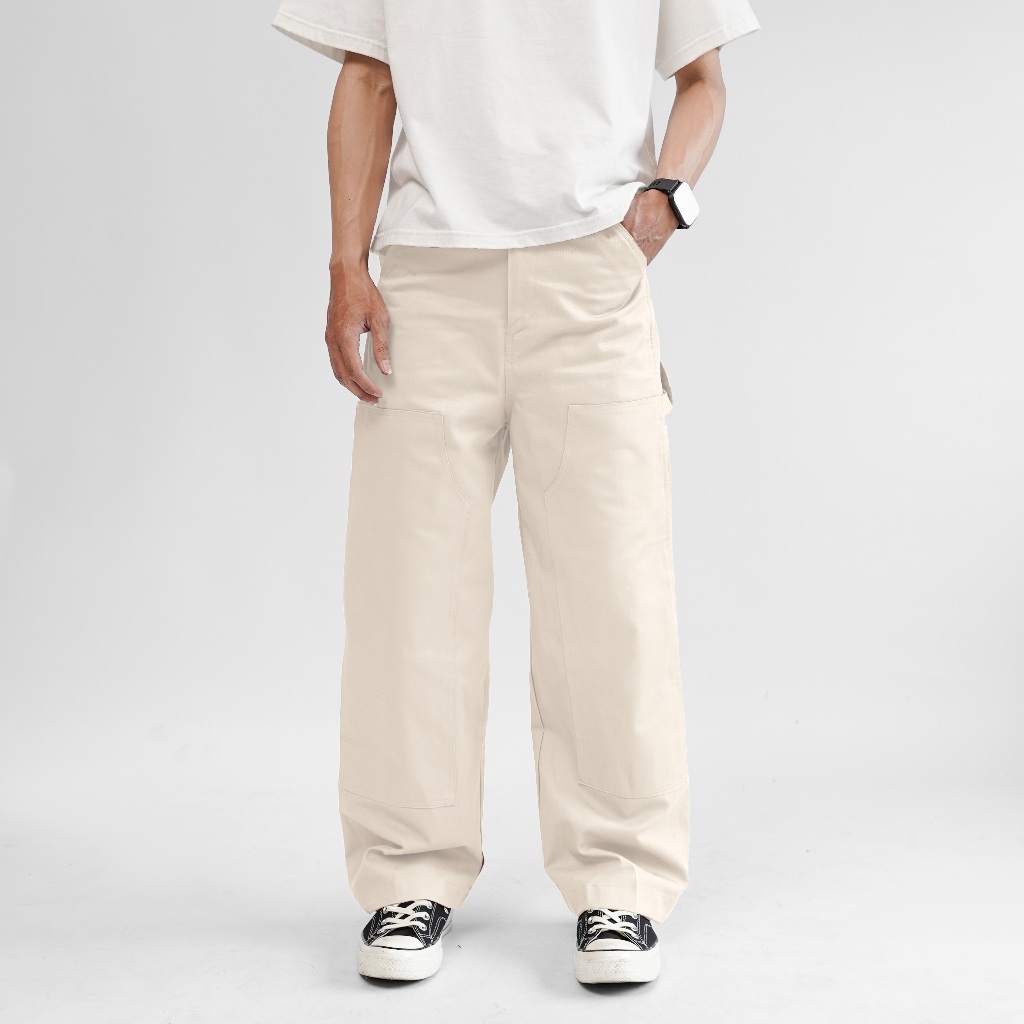 Cottonsupply Double Knee Carpenter Pants กางเกงปกติพอดี