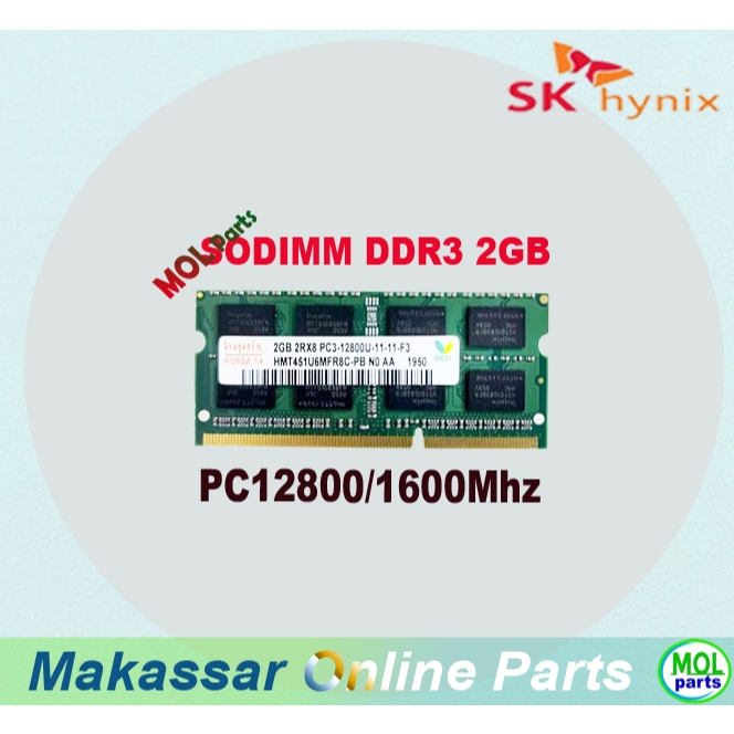 RAM Laptop SK Hynix PC3 DDR3 2GB PC12800 1600MHz RAM SODIMM 1.5V