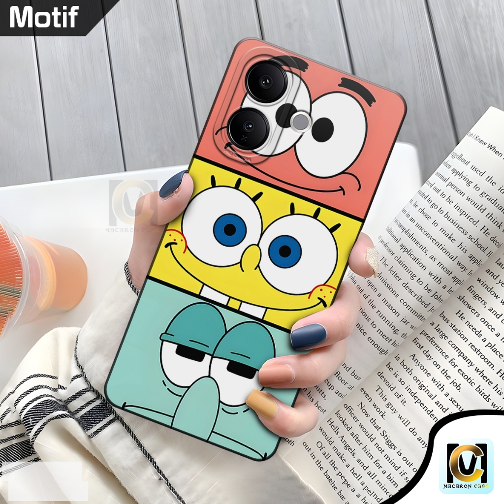 IQOO Z10R Z10 Z9 Z9X Z7 Z7X 5G CASE SOFTCASE SILICON RUBBER PRO CAMERA Spongebob