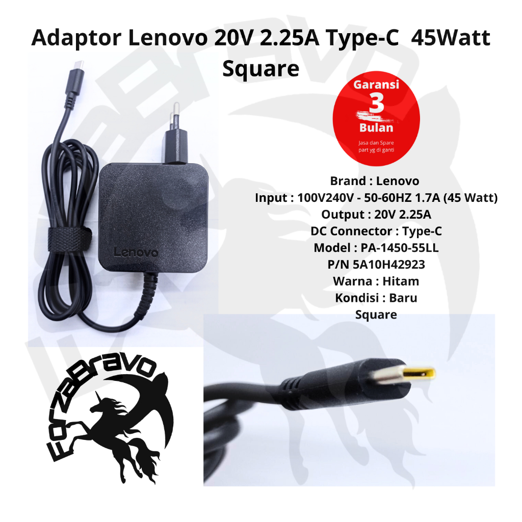 อะแดปเตอร์ Lenovo 20V 2.25A Type-C สําหรับ C330 S330 C340 S340 100E รับประกัน 3 เดือนเข้ากันได้กับ L