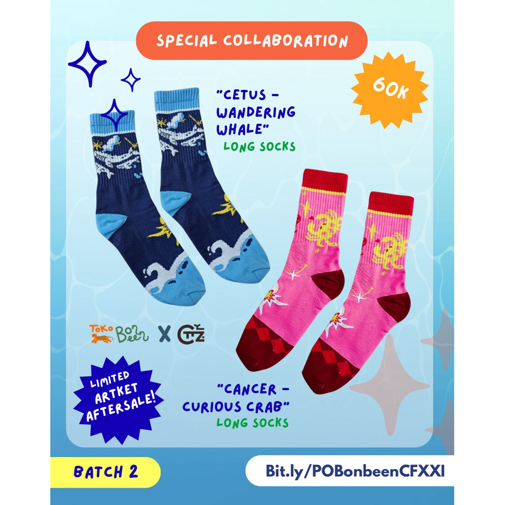 [Bulen x Cybertizen Store] ถุงเท้า Cetus Whale