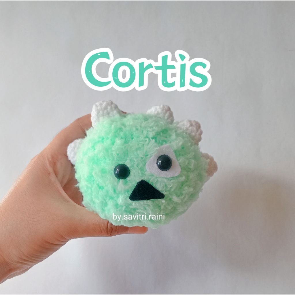 GANTUNGAN Amigrumi Cortis ball พวงกุญแจตุ๊กตาถัก