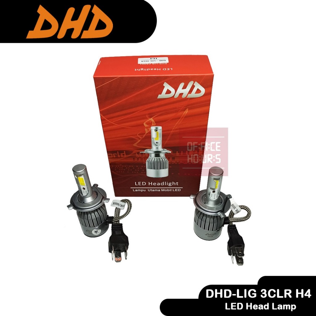 DHD HEADLAMP LED C6001 3 สี DHD LIG H4