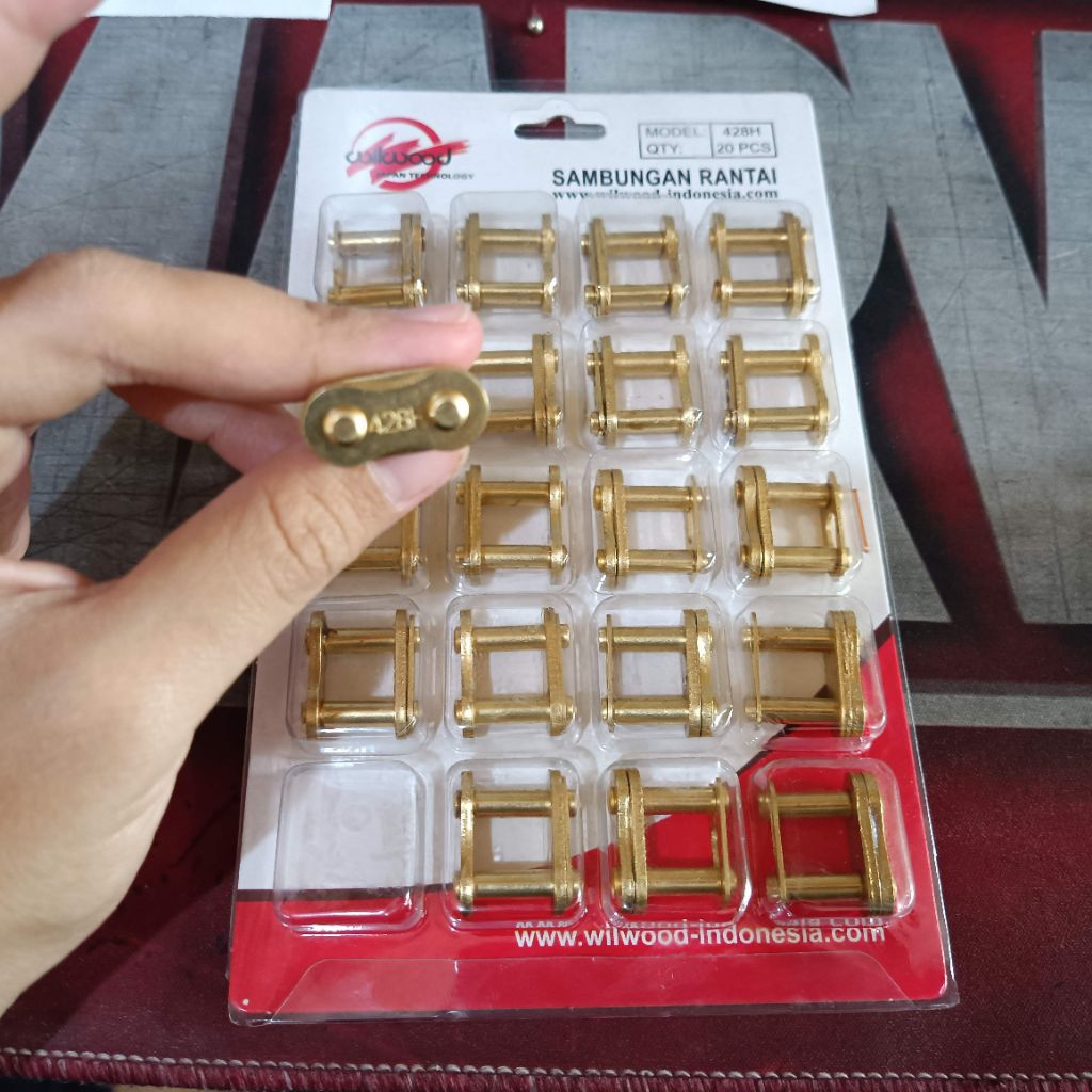 ข้อต่อโซ่หนา 428ชม. ข้อต่อโซ่ทอง 428 นําเข้า