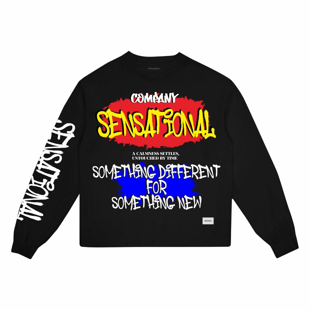 SENSATIONAL Popcat Longsleeves Boxy Oversize Heavyweigth Cotton 16s