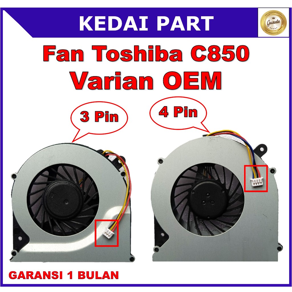พัดลม Toshiba Satellite C850 C55A C50-A C855 C55 C870D C875 L850 L870 L870D 3 Pin 4PIN OEM