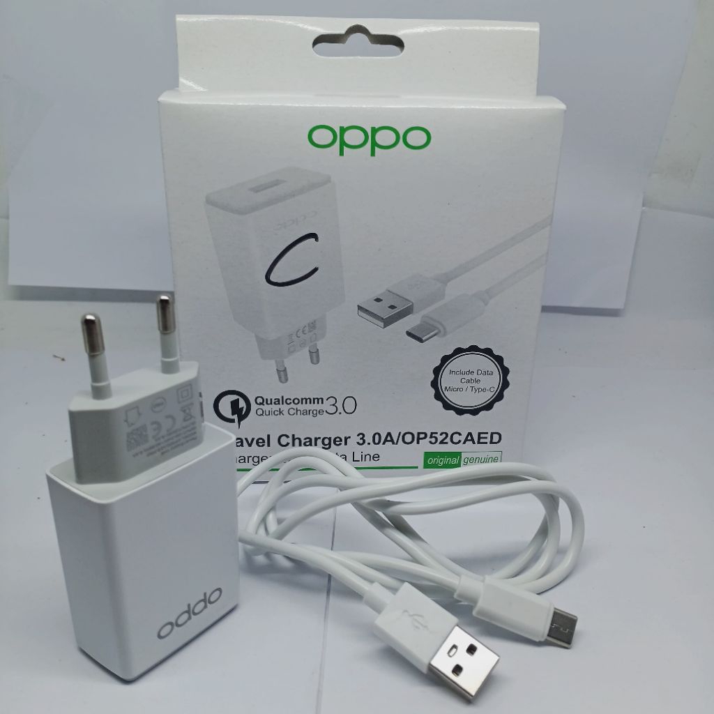 ที่ชาร์จ CAS CASAN TYPE C 0PP A16 A53 A54 TRAVEL CHARGER OP52CATED ต้นฉบับ