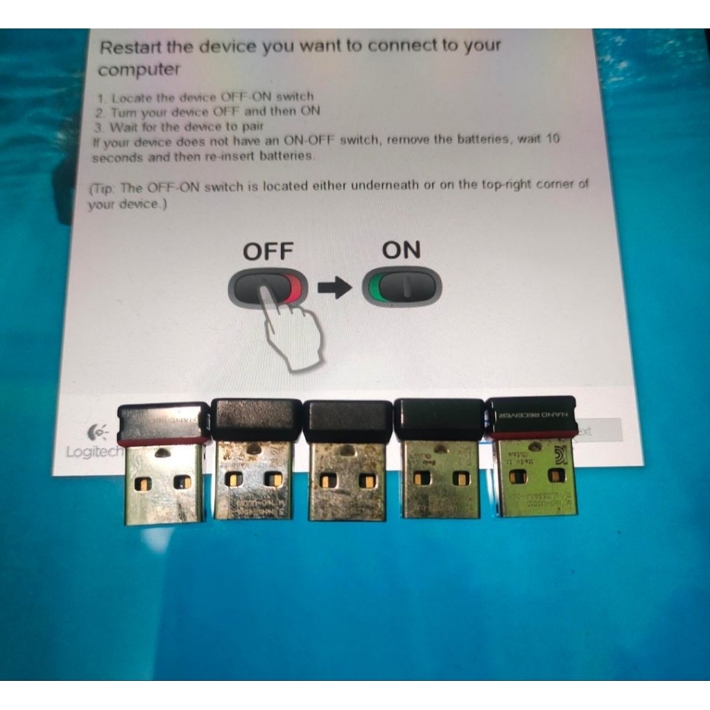 เมาส์รับสัญญาณ USB dongle logitech M331 เงียบ