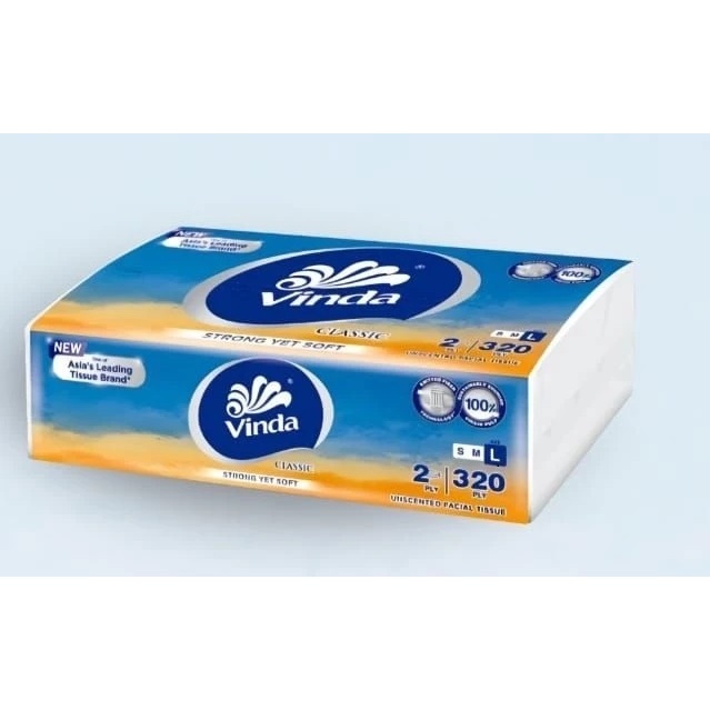 Vinda Classic ทิชชู่ 2 ชั้น / 320 ชั้น