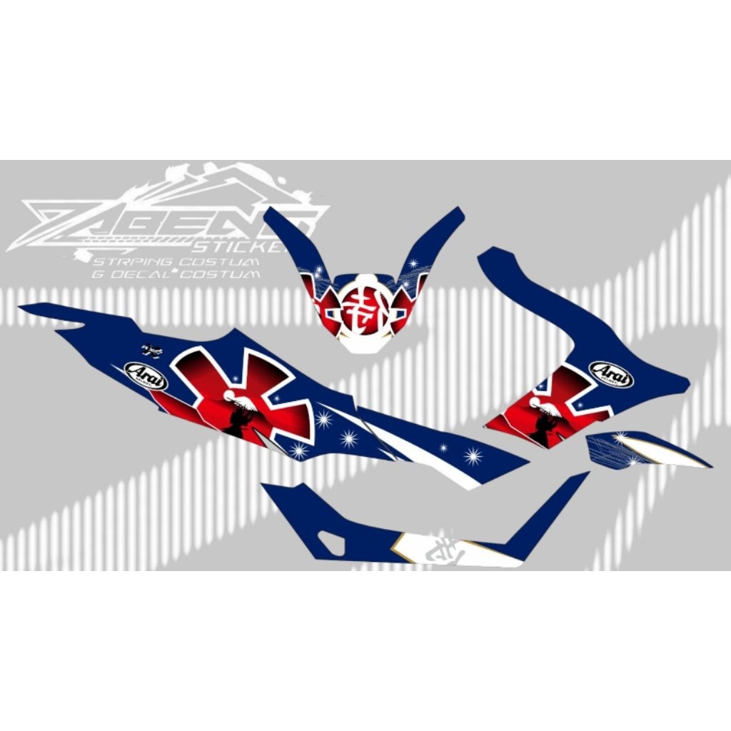 STRIPING TRANSPARKENT VCX 160 ดีไซน์ SURIKEN