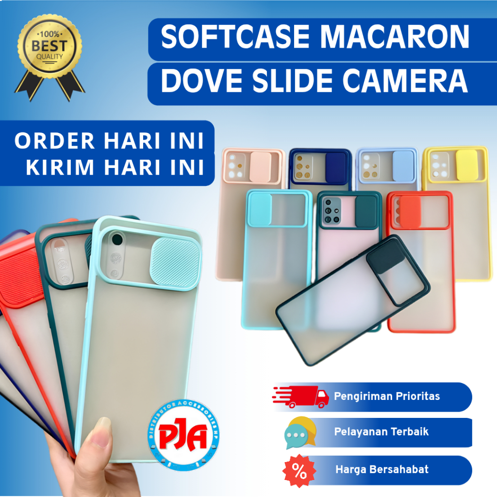 Softcase Case Dove Slide Samsung A32 A52 A01 Core M01 Core A02 M02 A12 M12 A72 M51 4g