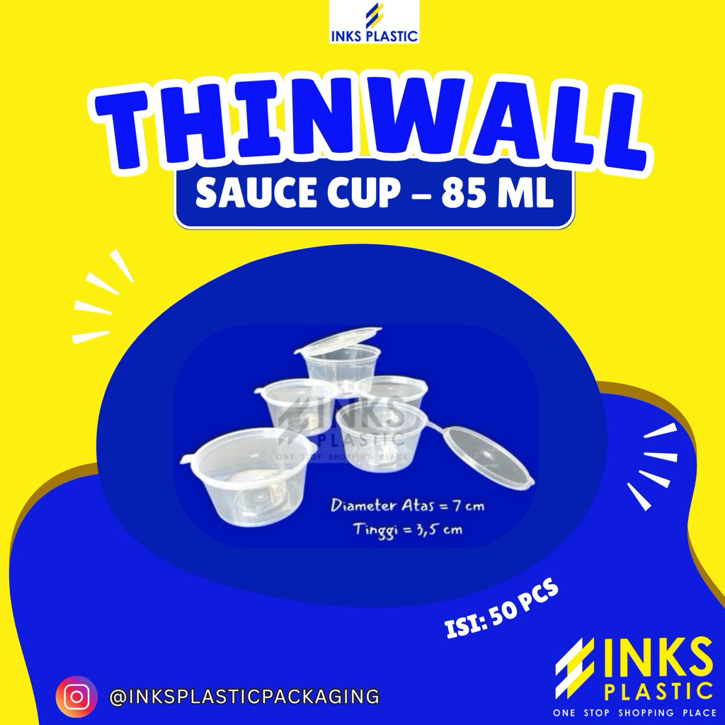 THINWALL SAUCE CUP 85ML CHILI SAUCE CUP 85ML