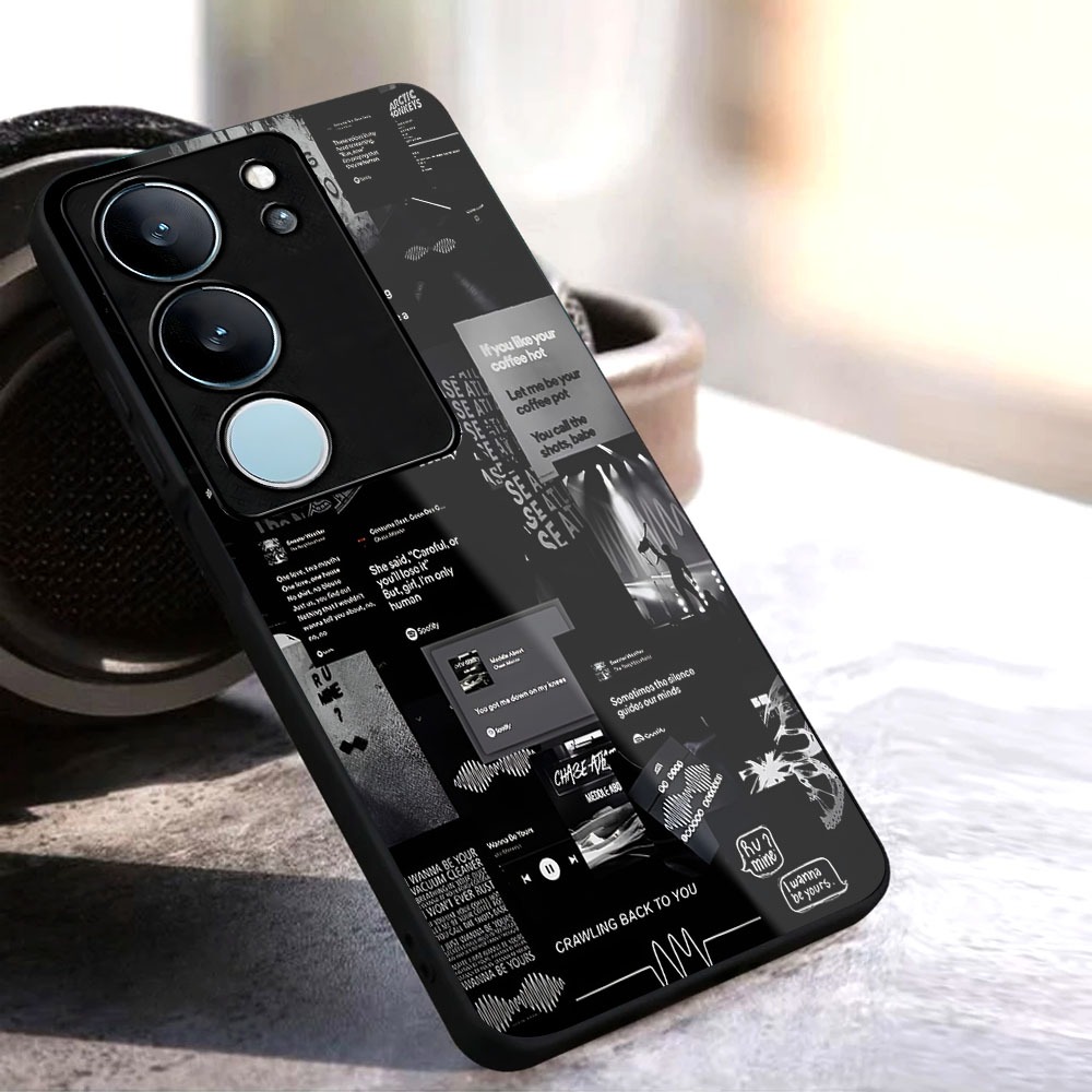 (M07) เคสกระจก VIVO V29 5G GLOSSY V29 5G เคส VIVO V29 5G SOFTCASE VIVO V29 5G