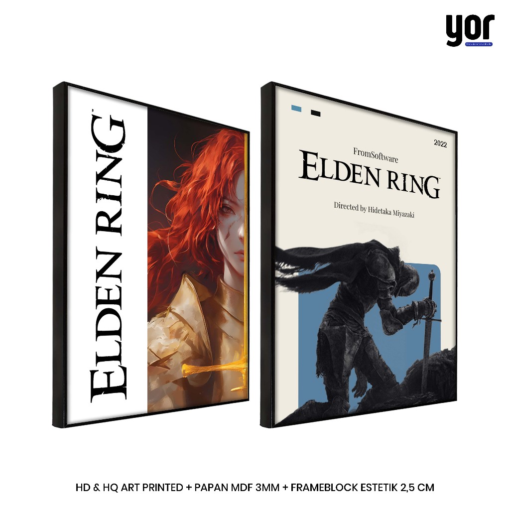 โปสเตอร์ Yordecor Elden Ring Frameblock - จอแสดงผลติดผนังเกม