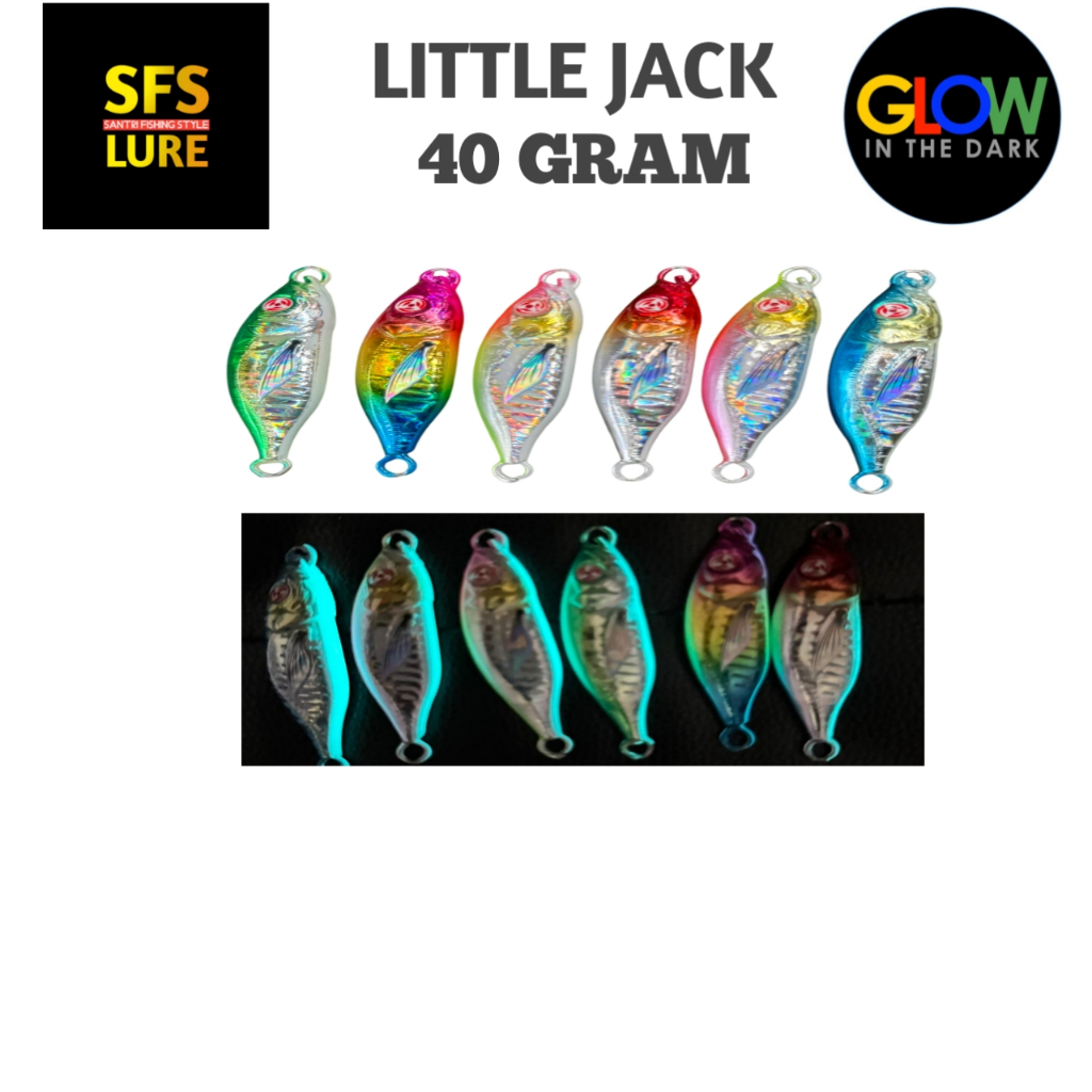 SFS Lure Micro Jig 30 กรัม 40 กรัม Little Jack Gid Belly Metal Jig เหยื่อตกปลาหล่อ Jigging Kill Lure