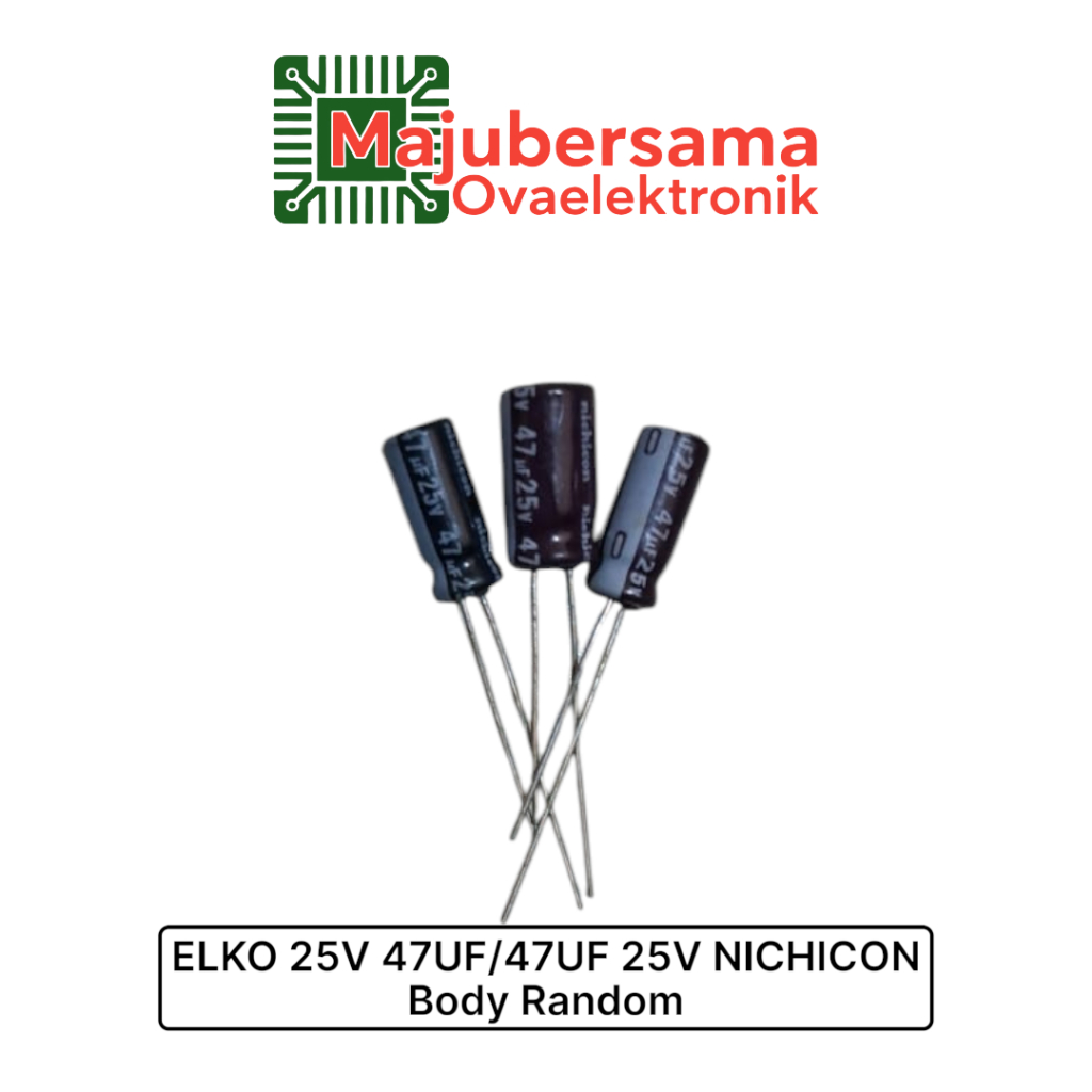 10 ชิ้น - Elko 25v 47uf / 47uf 25v NICHICON