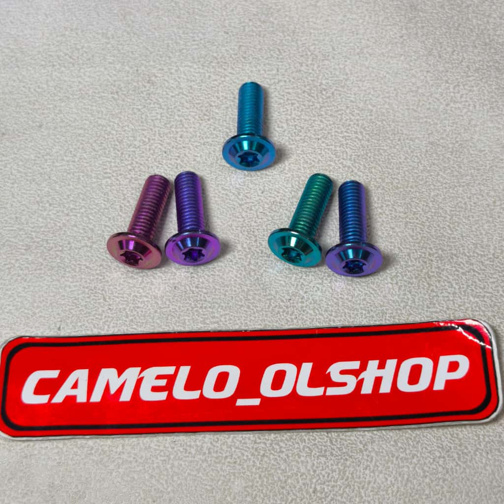 BOLT TITANIUM DISC TITANIUM DISC BOLT YAMAHA & HONDA FULL THREAD TITANIUM DISC BOLT