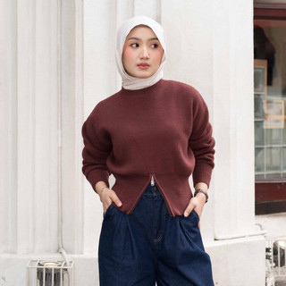 HOS X THAFANYA - JANICE TOP KNIT - Atasan Wanita - Knit