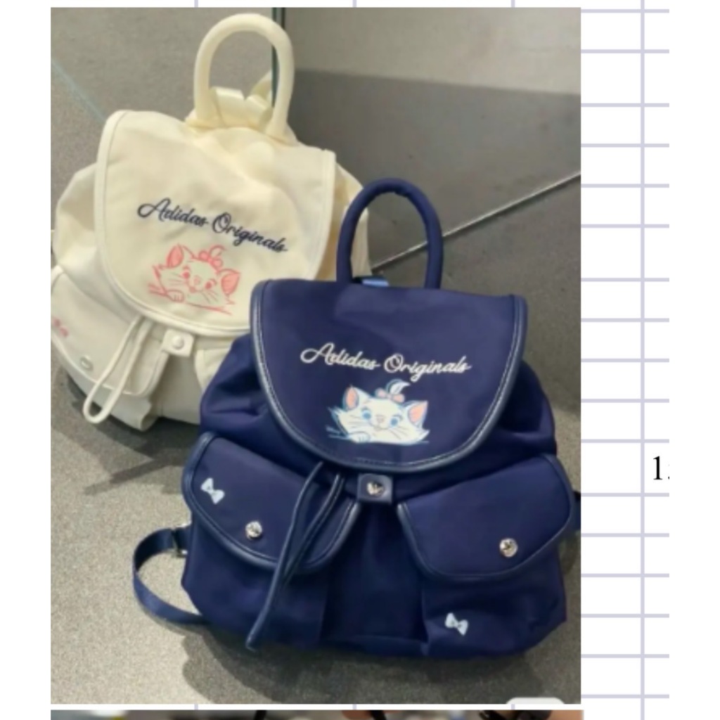 AD DAS marie cat backpack / marie cat กระเป๋าเป้หูรูด