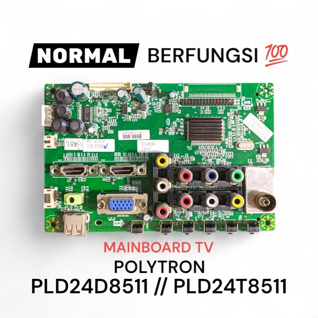 MESIN MB TV // MAINBOARD TV // POLYTRON TV MACHINE PLD24D8511 24D8511 // PLD24T8511 24T8511