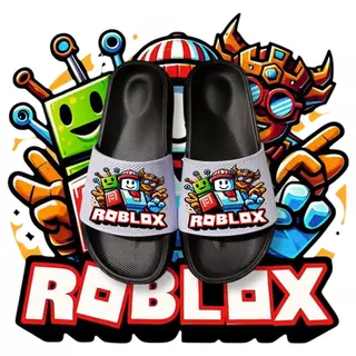 Roblox รองเท้าแตะยางเด็กนุ่มสบายกันน้ําระดับพรีเมียม