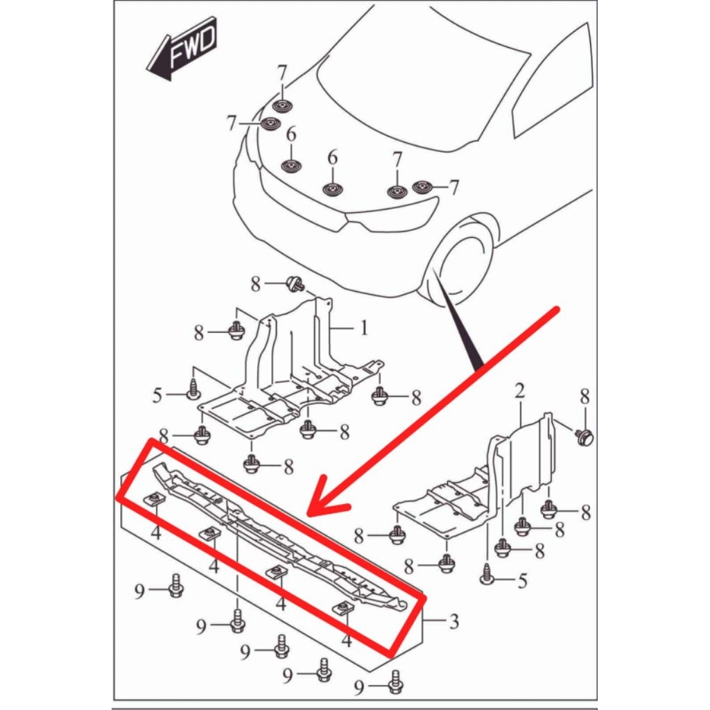 Suzuki ertiga 2022-2025 ฝาครอบก้นกันชน sgp ดั้งเดิม