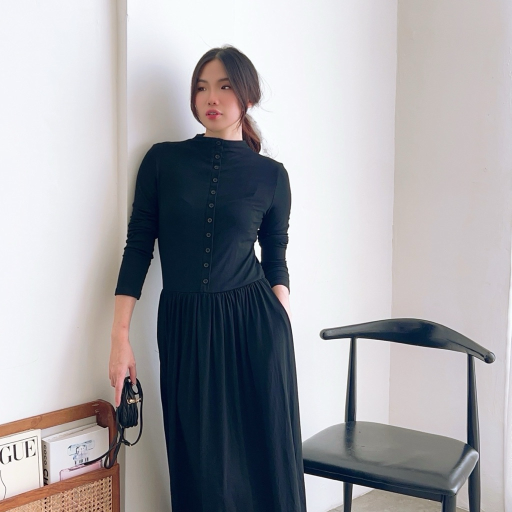 Yejin Knit Maxi Dress Sophia Alice
