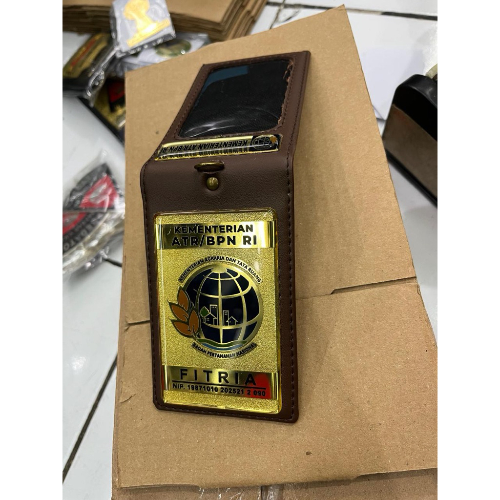 BPN Custom Wallet - National Land Agency KTA Wallet - BPN Custom Necklace Wallet