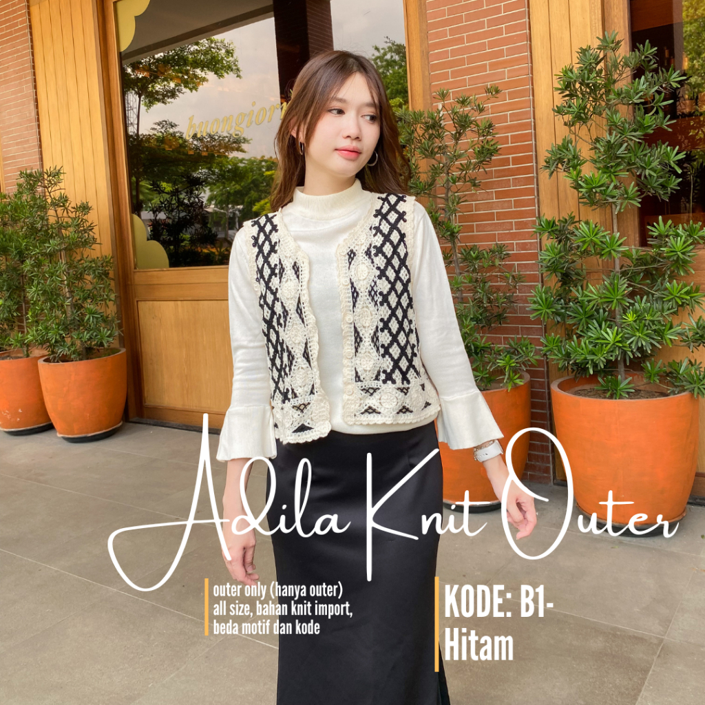 ADILA KNIT OUTER - OUTER KNIT - ถักด้านนอก VEST - VEST KNIT OUTER