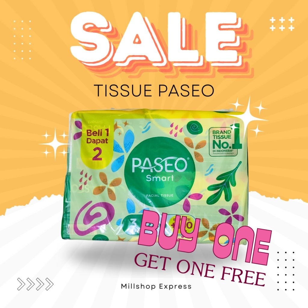 ซื้อ 1 แถม 2 PASEO FACIAL TISSUE (FACIAL TISSUE)