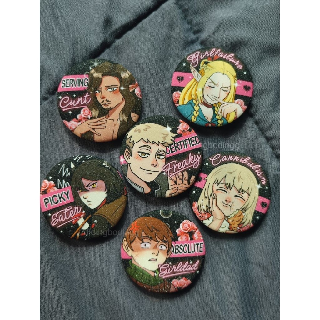 Dungdungkids Meshi Glitter Pin & Glitter Sticker