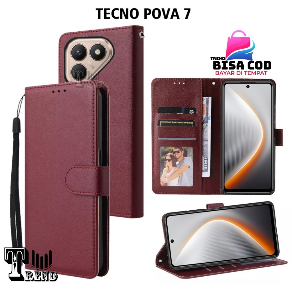 ซองหนัง FLIP TECNO POVA 7 - เคสพลิกหนังสําหรับ TECNO POVA 7
