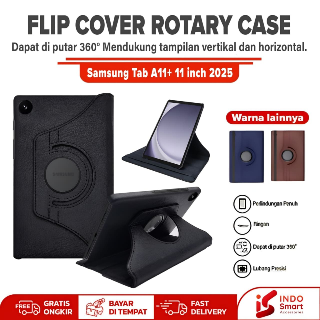SAMSUNG ปลอก Galaxy Tab A11 Plus 5G | ซัมซุงแท็บ A11+ WiFi | 11 นิ้ว X230 X236B Rotary Case Flip Cov