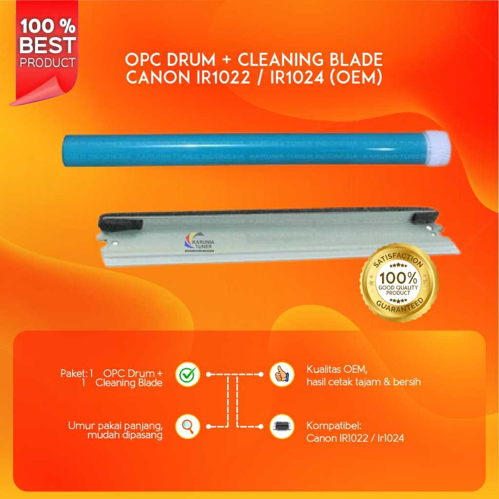 OPC DRUM OEM + ใบมีดทําความสะอาด Canon IR1022 IR1024 1022 1024 IR-1022