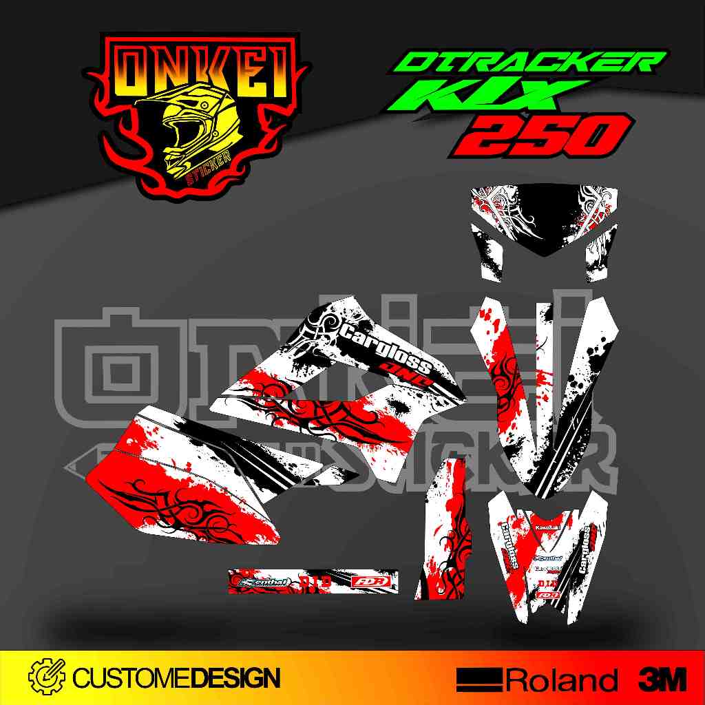 สติ๊กเกอร์ DECAL KLX 250 และ DTRACKER 250 KD3