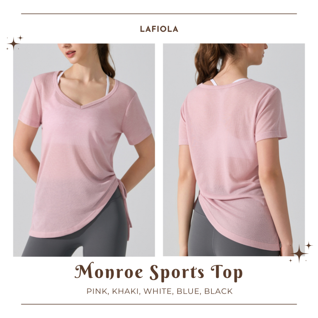 LAFIOLA - MONROE SPORTS TOP Gym Workout Pilates SPORTS TOP