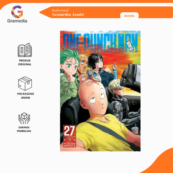 Gramedia Jambi - One Punch Man 27 การ์ตูน One & Yusuke Murata