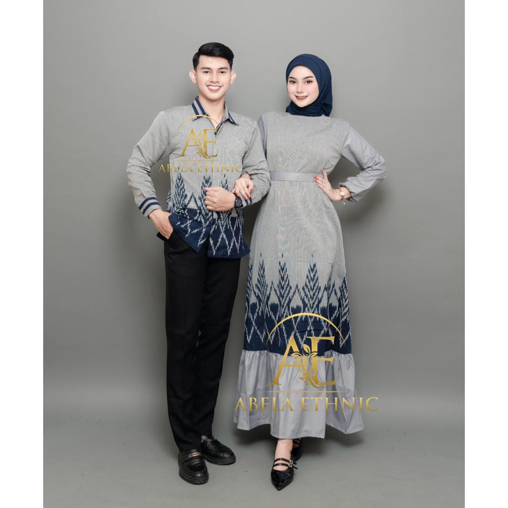 ABELA - CEMARA GREY COUPLE WOVEN CLOTHES - COUPLE WOVEN CLOTHES - COUPLE WOVEN CLOTHES สําหรับ WEDDI