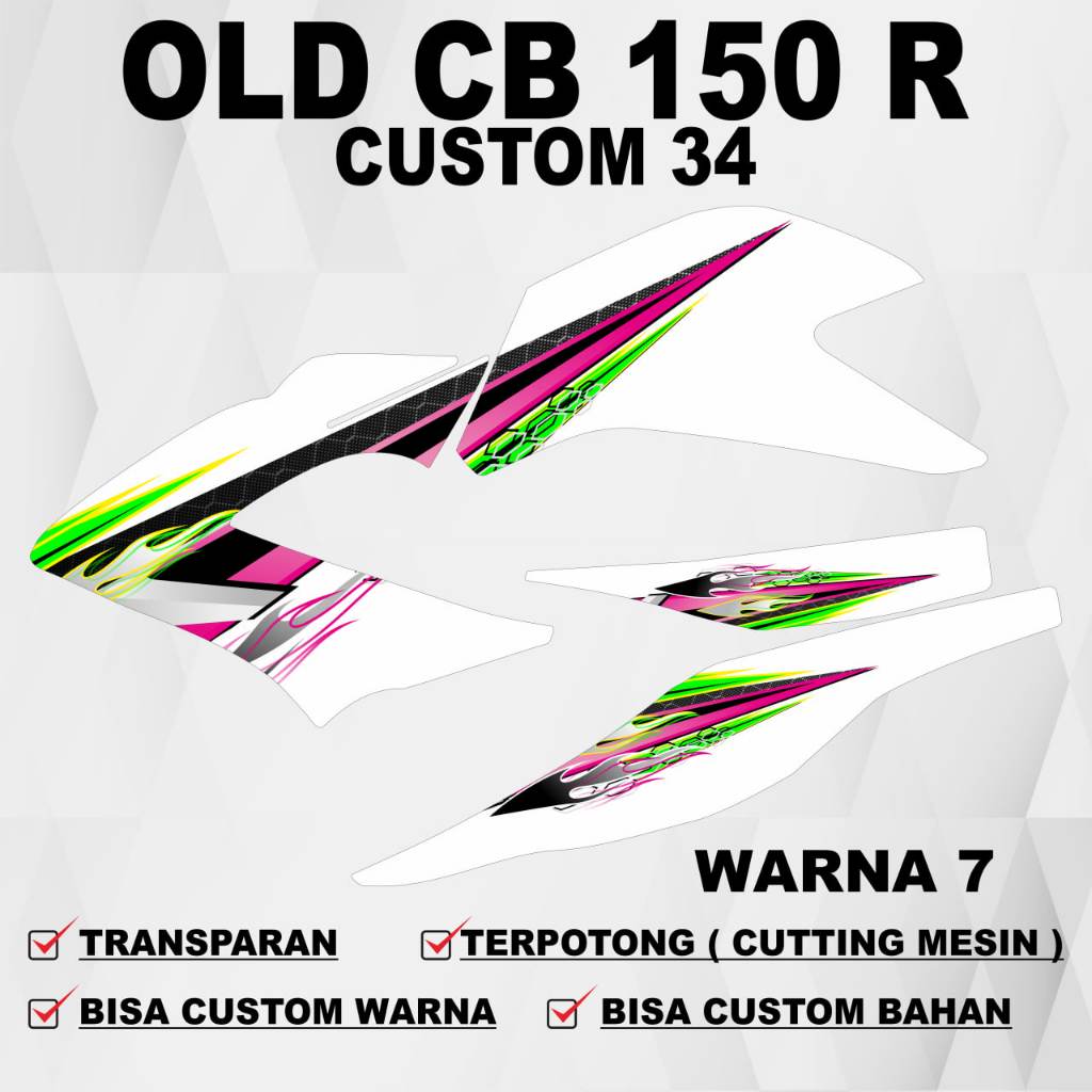 สติ๊กเกอร์ CB 150 r เก่า CB 150 R v1 สติ๊กเกอร์ / CB 150 r Striping CB 150 R v1 / สติ๊กเกอร์รูปลอกโป