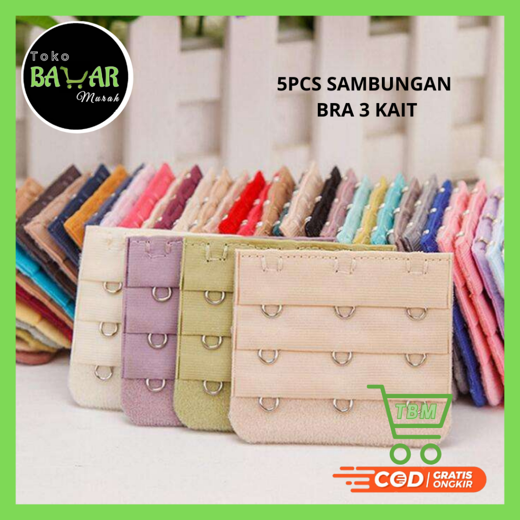 BZ 5PCS Womens Bra Strap Extension Extender 3 Hooks