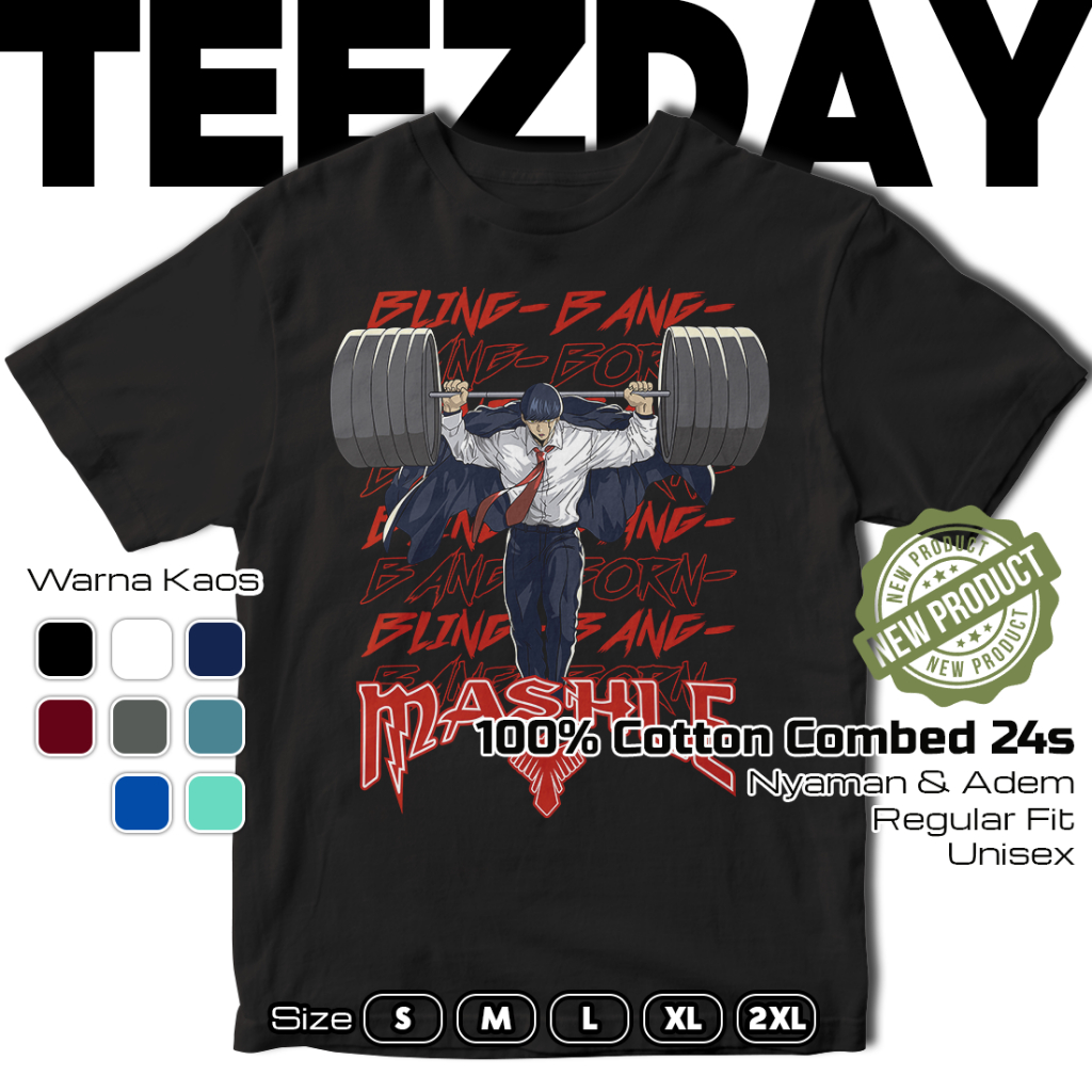 KATUN TEEZDAY 072 - เสื้อยืด Mashle - ผ้าฝ้าย 100% Combed 24s - เสื้อยืดอนิเมะ Tshirt