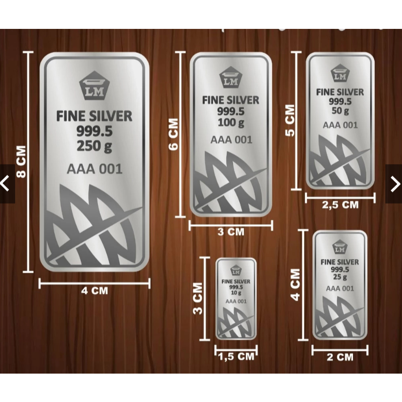 REPLIKA SILVER REPLICA Baby Silver Fine Silver Bar อะคริลิค Silver Bar