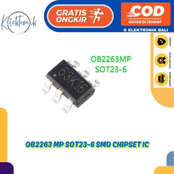 OB2263 MP SOT23-6 OB2263 OB2263AMP SOT-23-6 SOT SMD ชิปเซ็ต IC controller mosfet