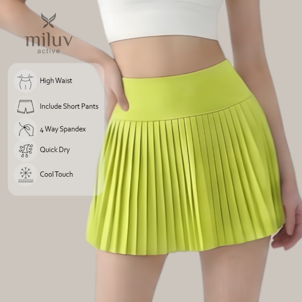 MILUV ACTIVE Bianca Skirt กระโปรงคอมเพลตเทนนิสแอโรบิคผู้หญิง
